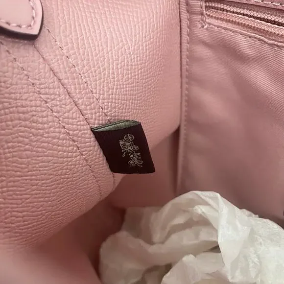 Coach CT800 City In Signature Canvas Powder Pink Bucket Bag - Picture 12 of 15